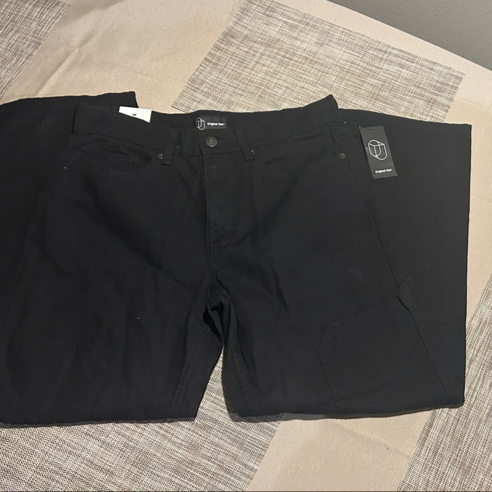 Original Use Black Relaxed Carpenter Men Jeans